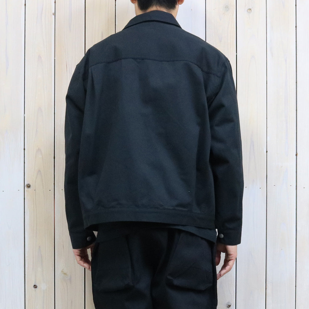 SASSAFRAS : GARDENERS JACKET-SLUB CHINO (NAVY)