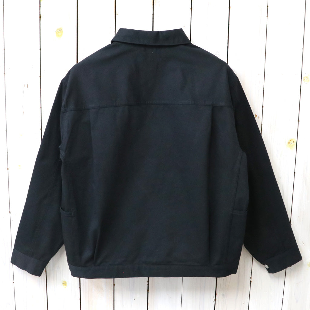 SASSAFRAS : GARDENERS JACKET-SLUB CHINO (NAVY)
