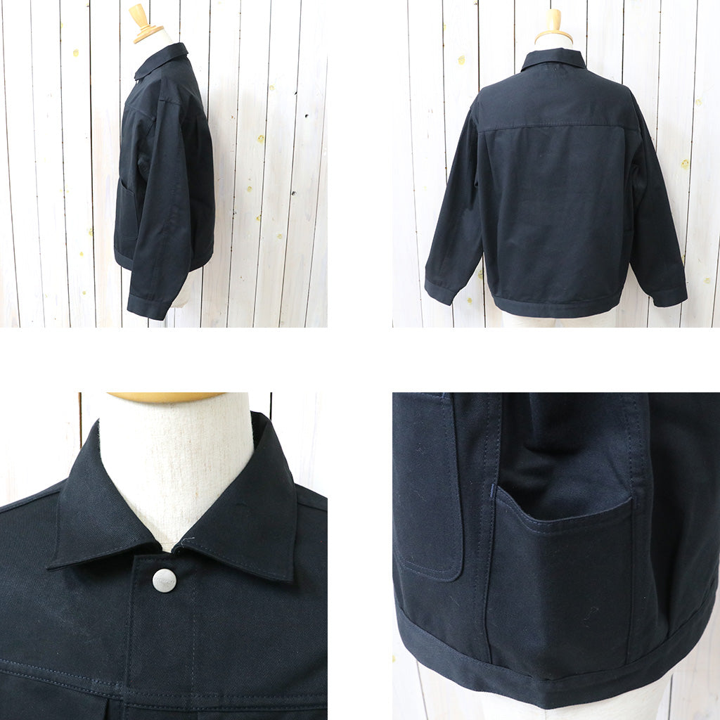 SASSAFRAS : GARDENERS JACKET-SLUB CHINO (NAVY)