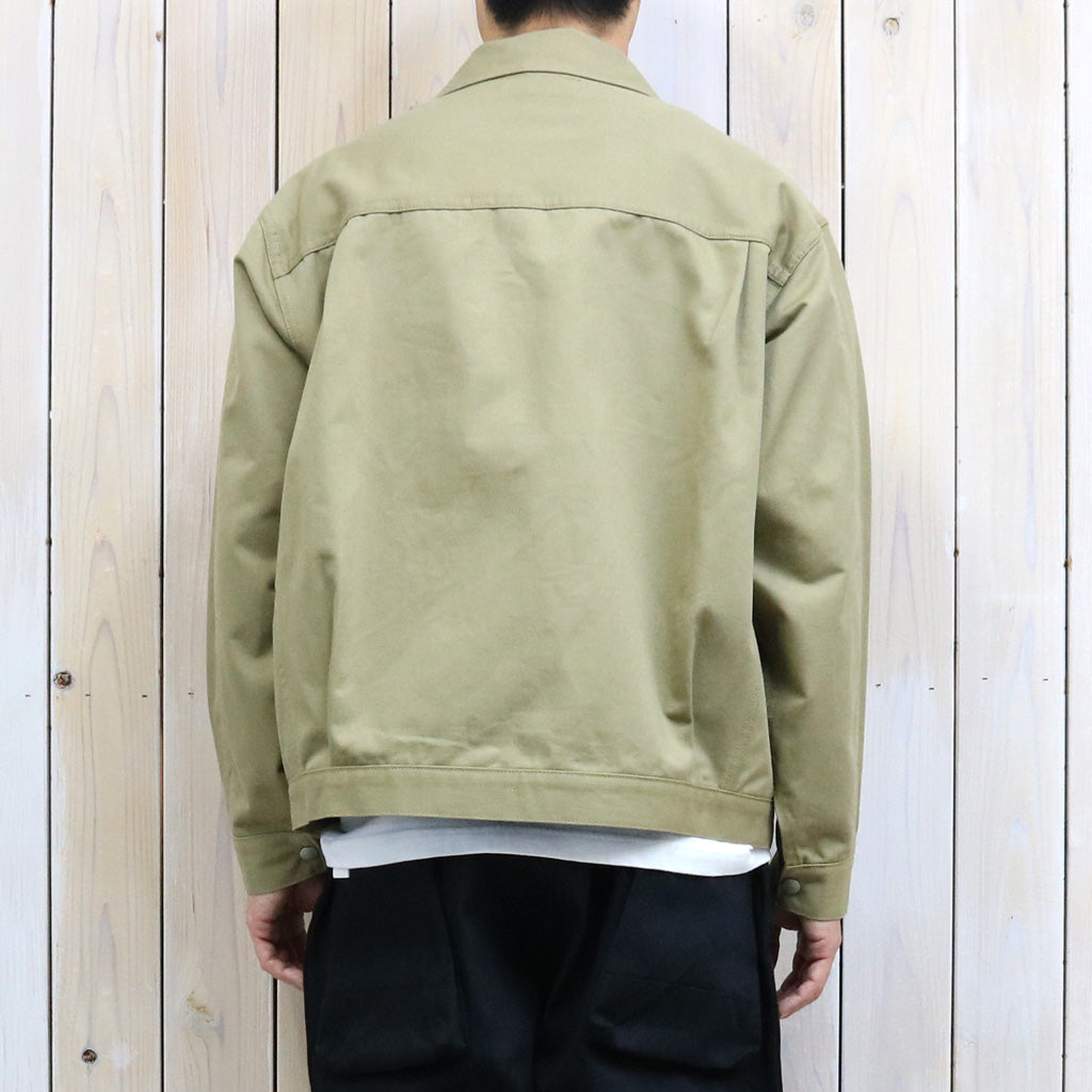 SASSAFRAS : GARDENERS JACKET-SLUB CHINO (BEIGE)