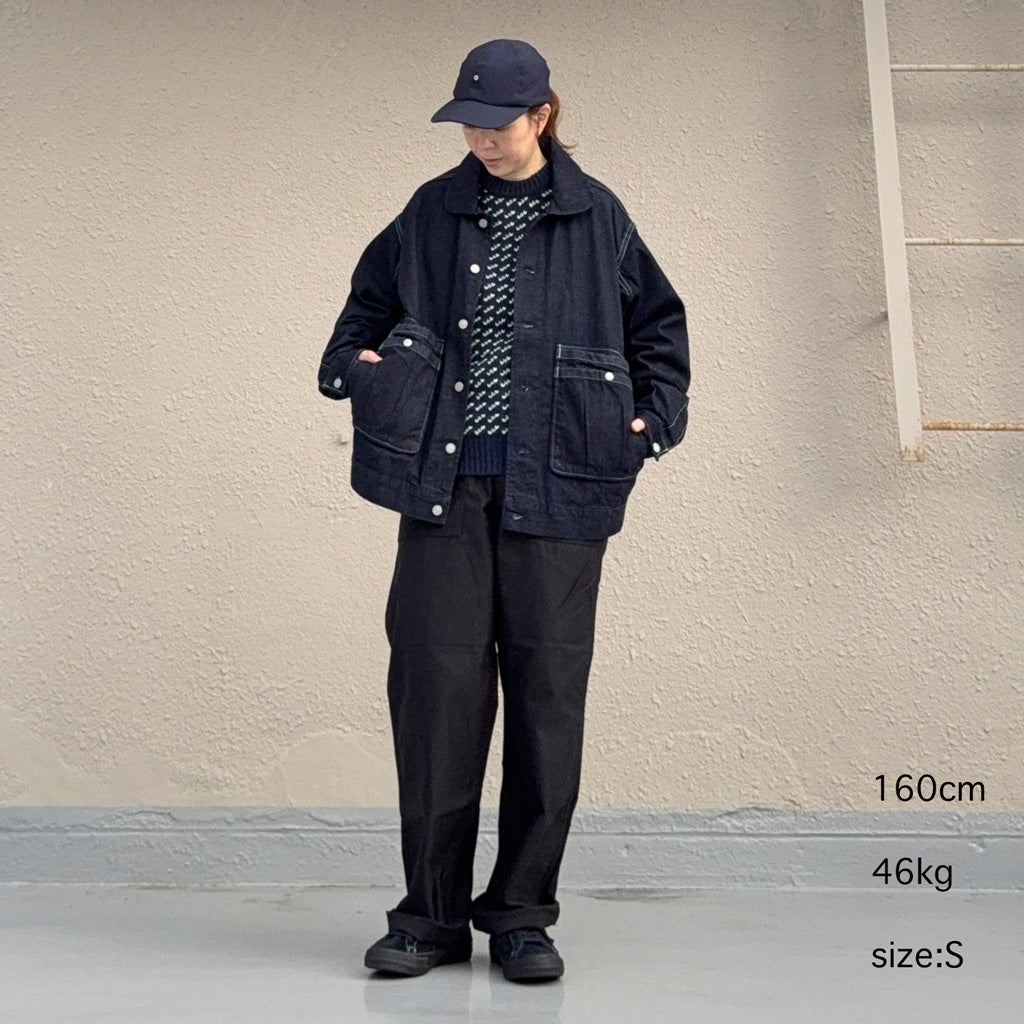 SASSAFRAS : OVERGROWN TRUG JACKET-11oz DENIM