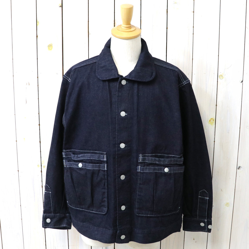 SASSAFRAS : OVERGROWN TRUG JACKET-11oz DENIM