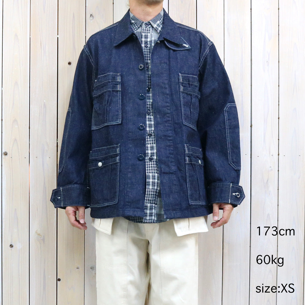 SASSAFRAS : OVERGROWN FATIGUE JACKET-11.5oz DENIM