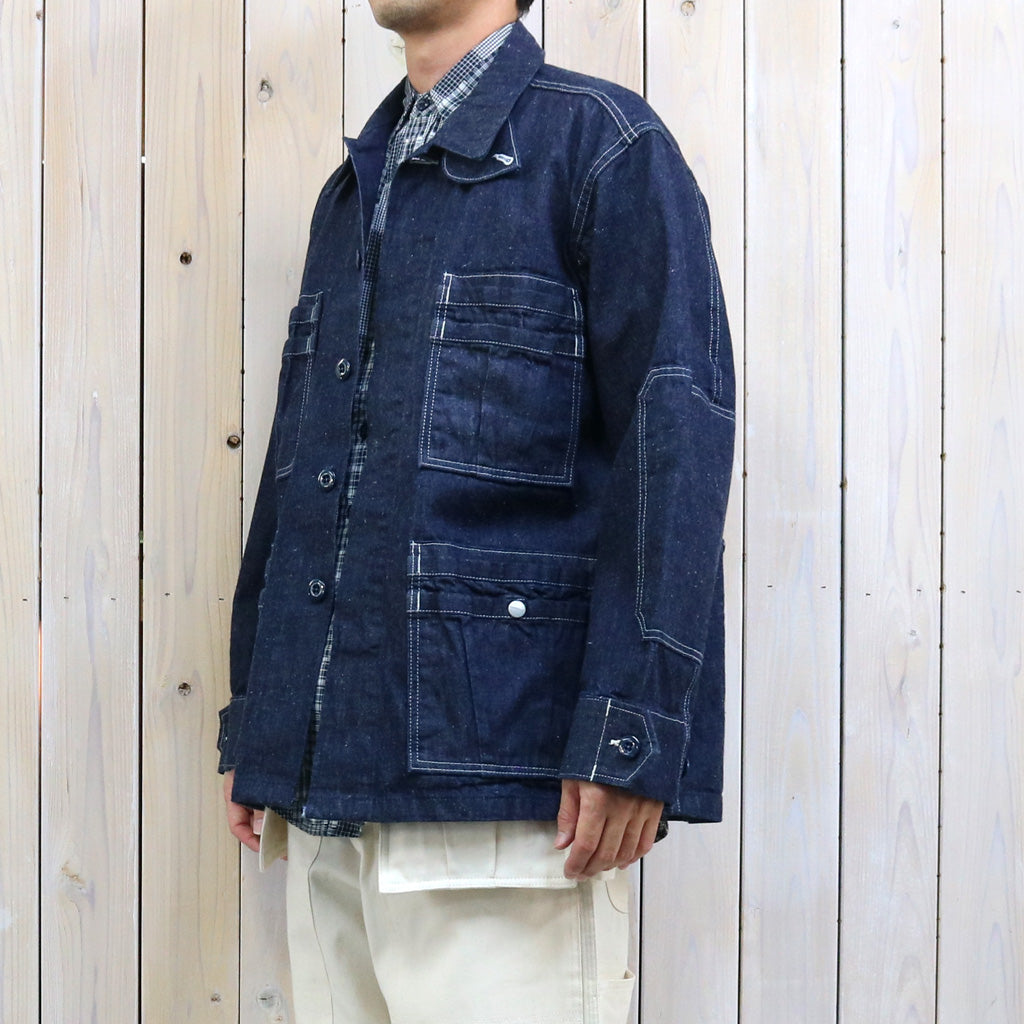 SASSAFRAS : OVERGROWN FATIGUE JACKET-11.5oz DENIM