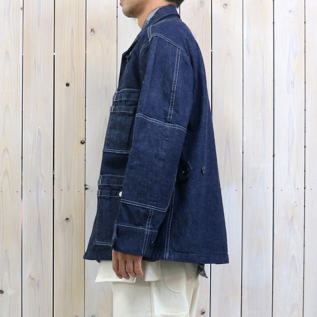 SASSAFRAS : OVERGROWN FATIGUE JACKET-11.5oz DENIM