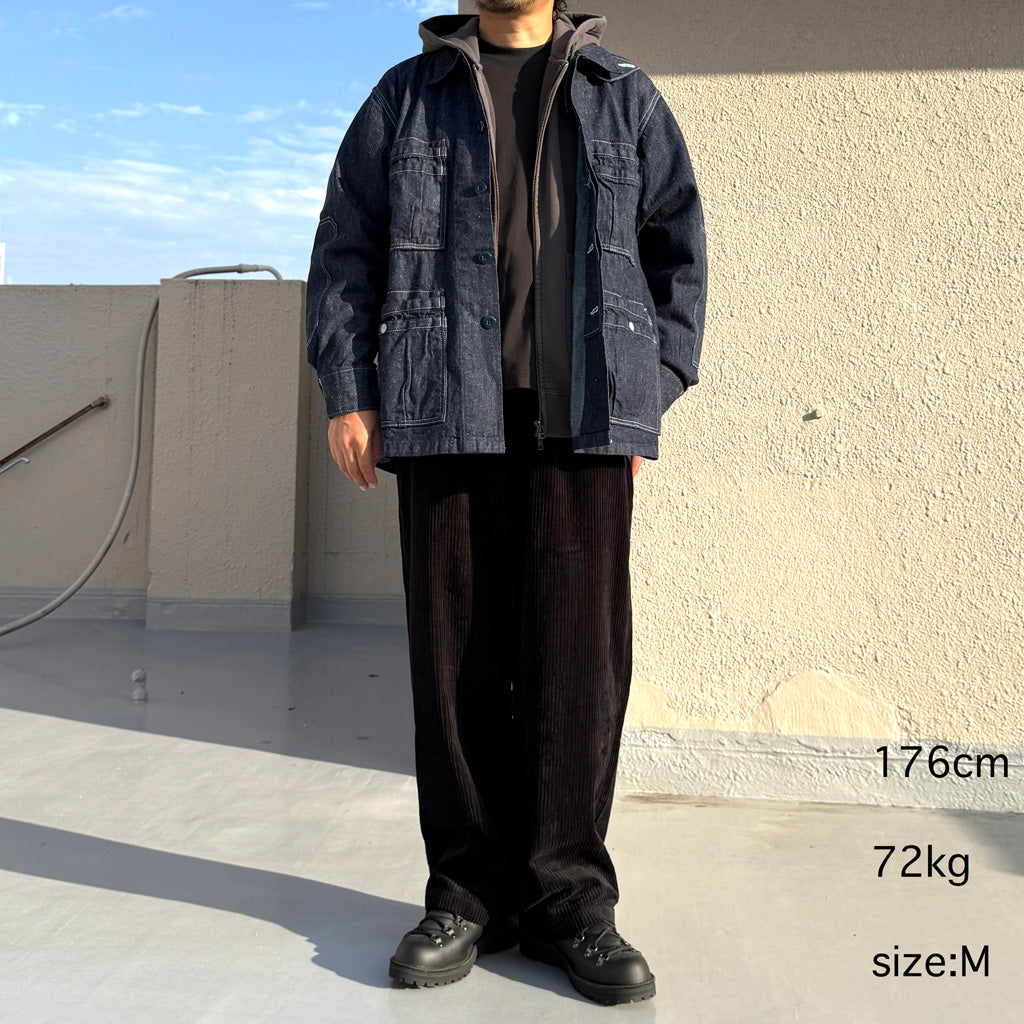 SASSAFRAS : OVERGROWN FATIGUE JACKET-11.5oz DENIM