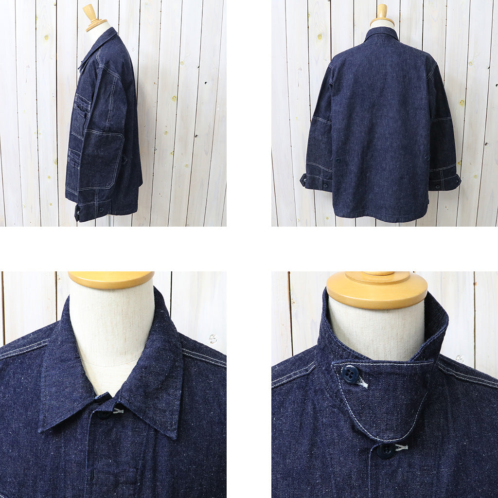 SASSAFRAS : OVERGROWN FATIGUE JACKET-11.5oz DENIM