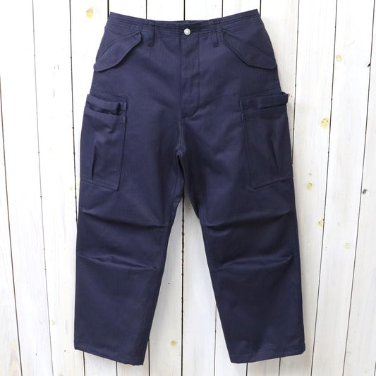 SASSAFRAS : OVERGROWN PANTS-HERRINGBONE TWILL (NAVY)