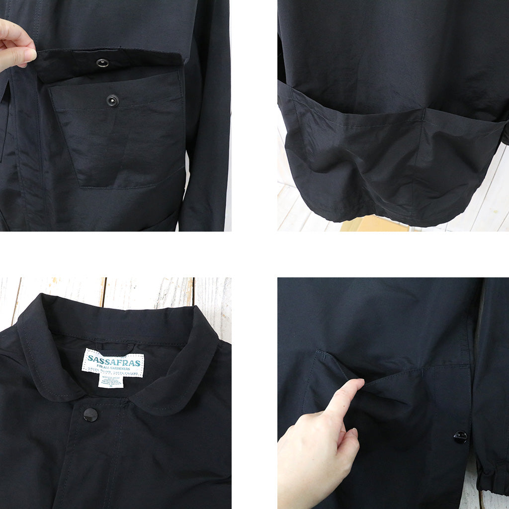 SASSAFRAS『DIGS CREW PROTECTIVE JACKET(60/40)』(BLACK)