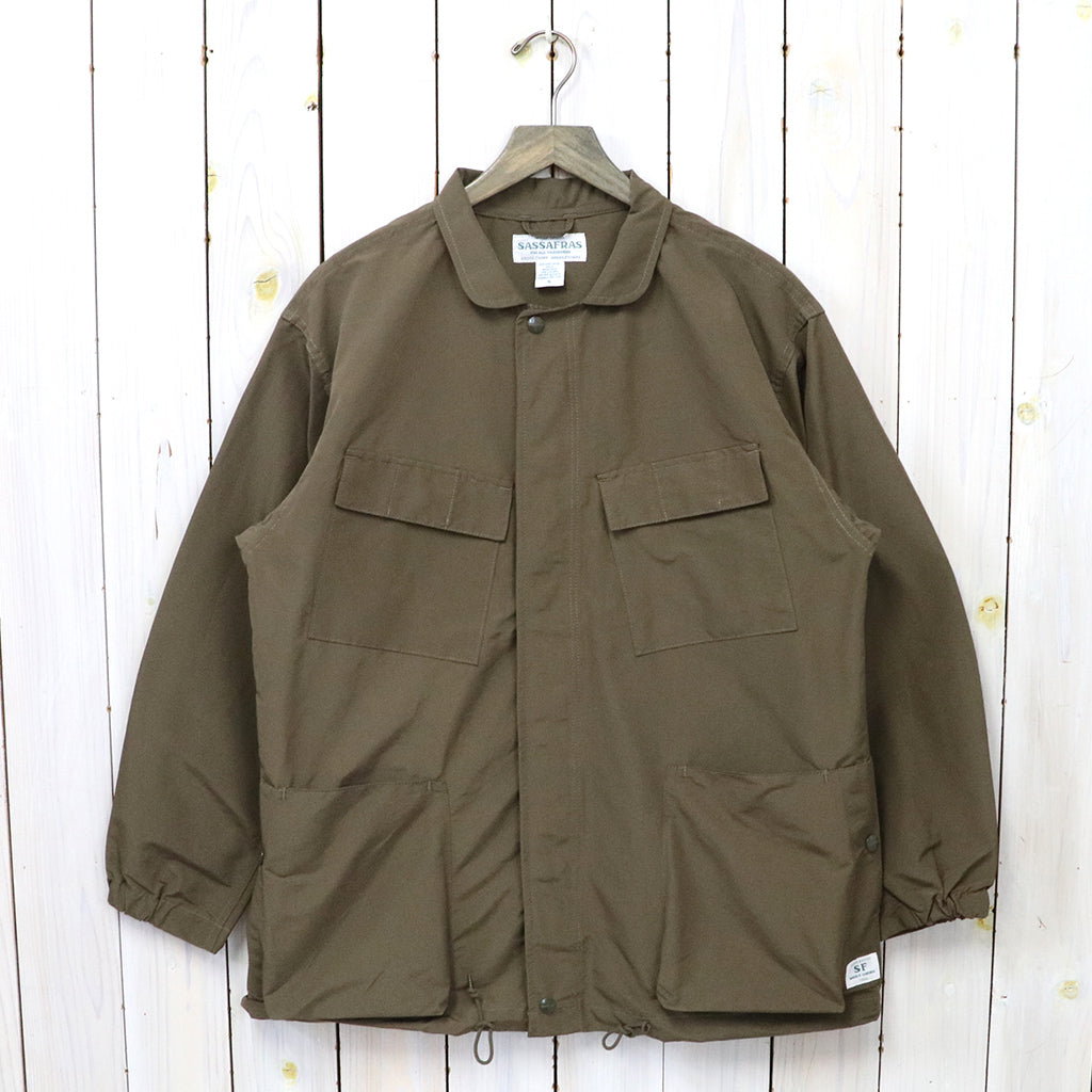 SASSAFRAS『DIGS CREW PROTECTIVE JACKET(60/40)』(OLIVE) – Reggieshop