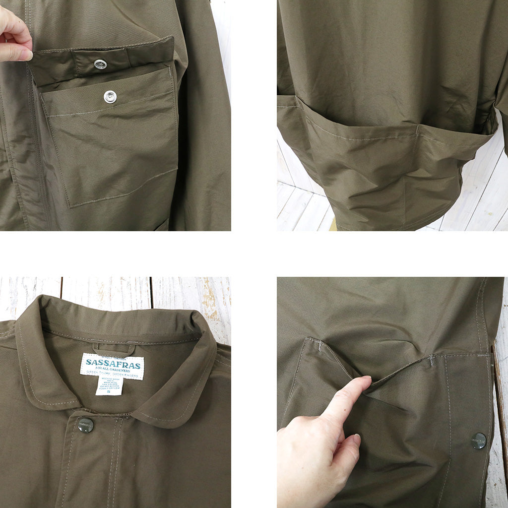 SASSAFRAS『DIGS CREW PROTECTIVE JACKET(60/40)』(OLIVE)