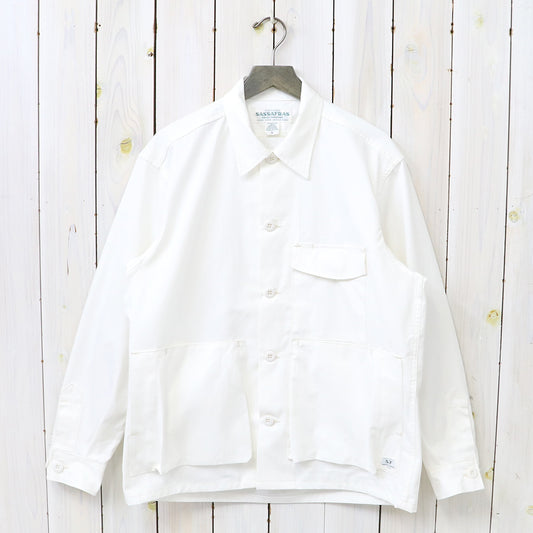 SASSAFRAS : DIGS CREW HALF(ARMY RIPSTOP) (OFF WHITE)