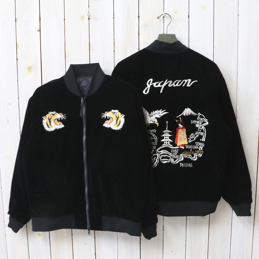 TAION : JAPAN SPECIAL-リバーシブル スカジャン ダウンジャケット (BLACK/BLACK)