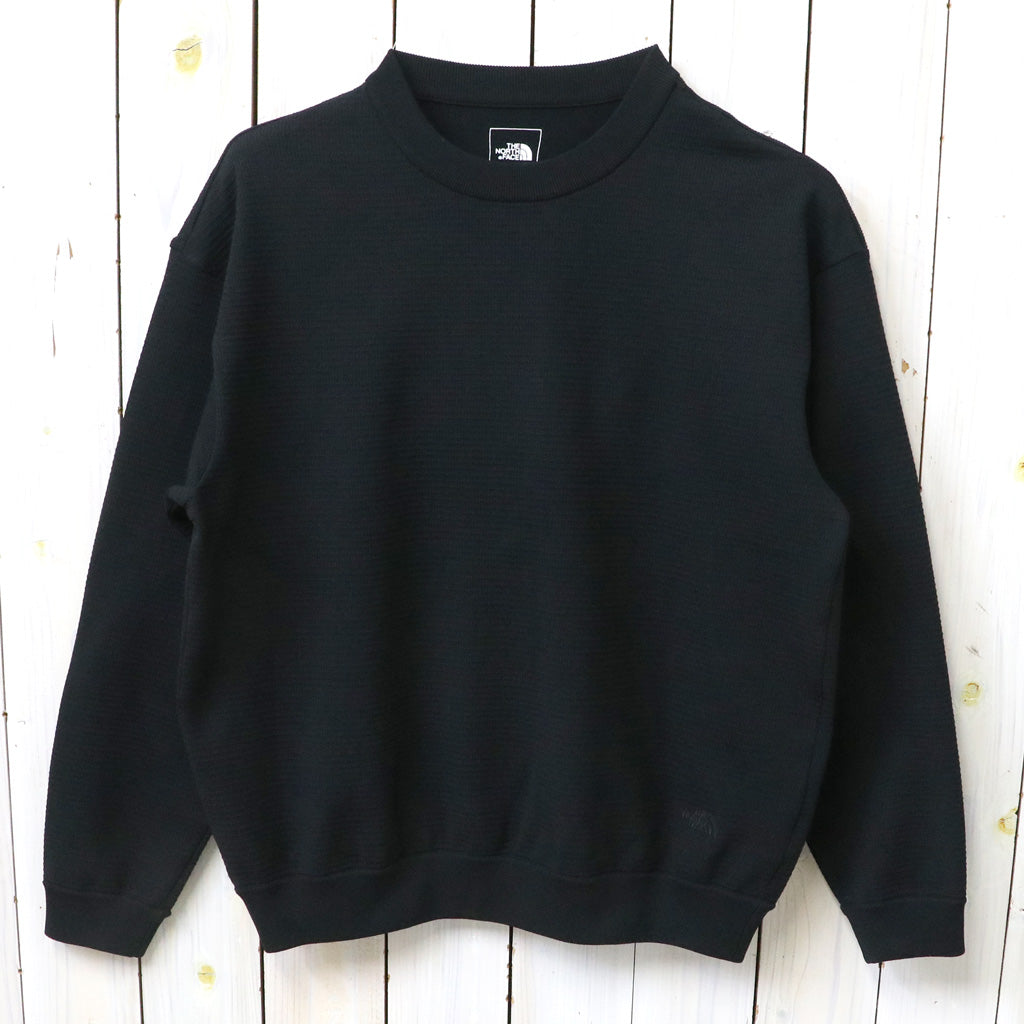 THE NORTH FACE : L/S Ripple Knit Crew (ブラック)