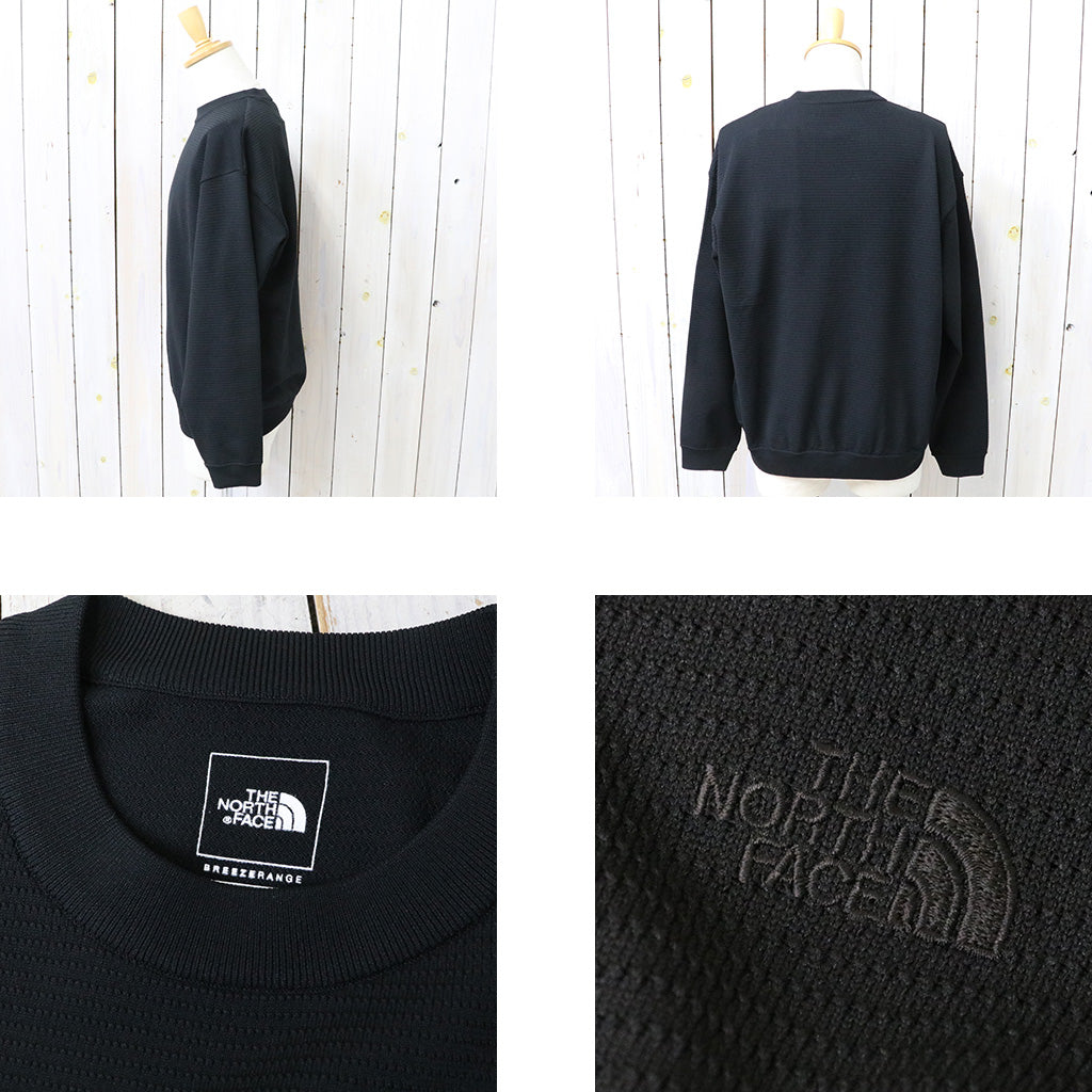 THE NORTH FACE : L/S Ripple Knit Crew (ブラック)