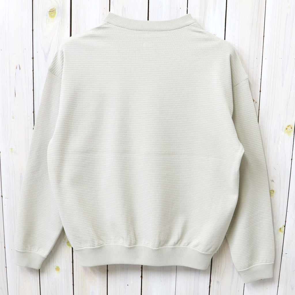THE NORTH FACE : L/S Ripple Knit Crew (フォッシルアイボリー)