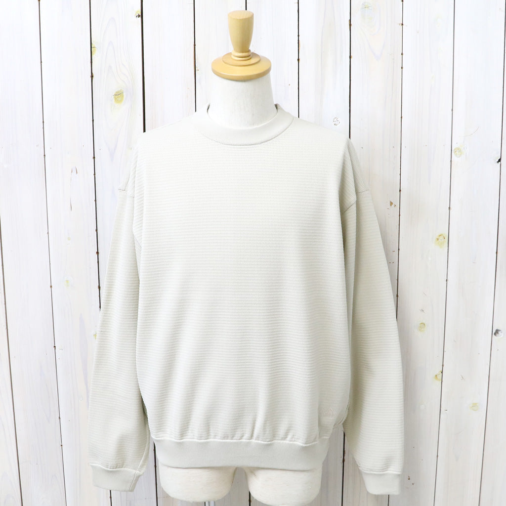 THE NORTH FACE : L/S Ripple Knit Crew (フォッシルアイボリー)