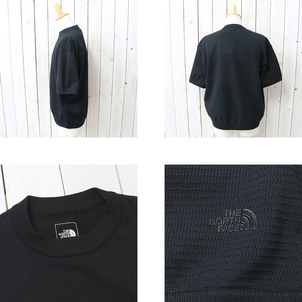 THE NORTH FACE : S/S Ripple Knit Crew (ブラック)