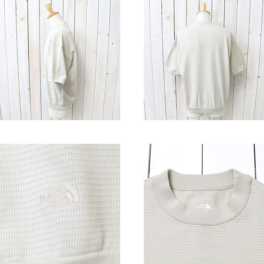 THE NORTH FACE : S/S Ripple Knit Crew (フォッシルアイボリー)
