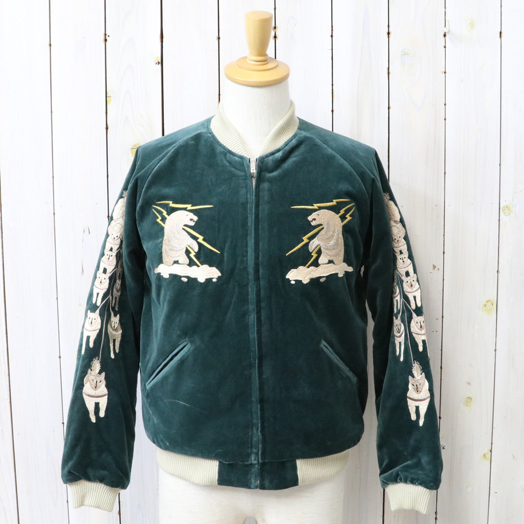 TAILOR TOYO : VELVETEEN QUILT SUKA (GREEN)