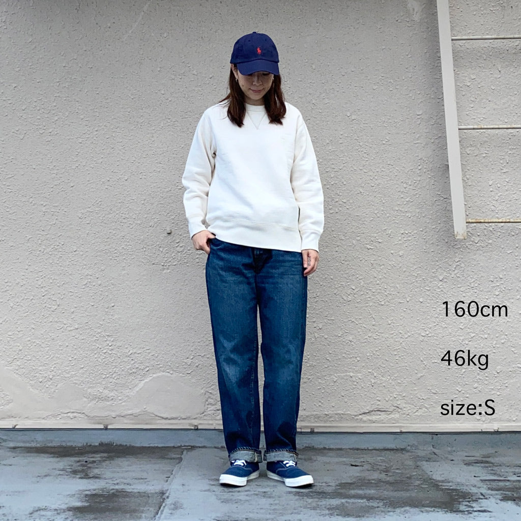 JOE McCOY『10oz.LOOPWHEEL CREWNECK SWEATSHIRT』(MILK)