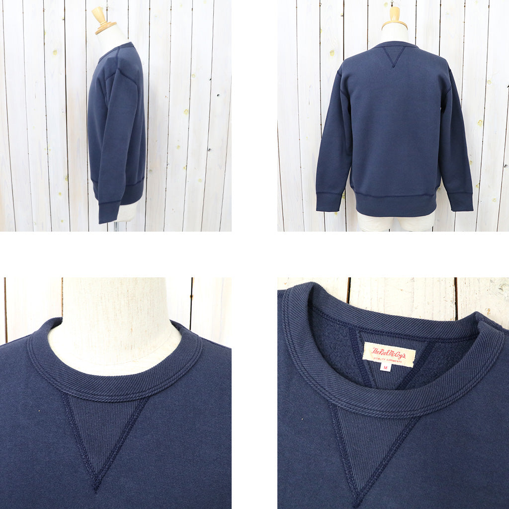 JOE McCOY『10oz.LOOPWHEEL CREWNECK SWEATSHIRT』(NAVY)