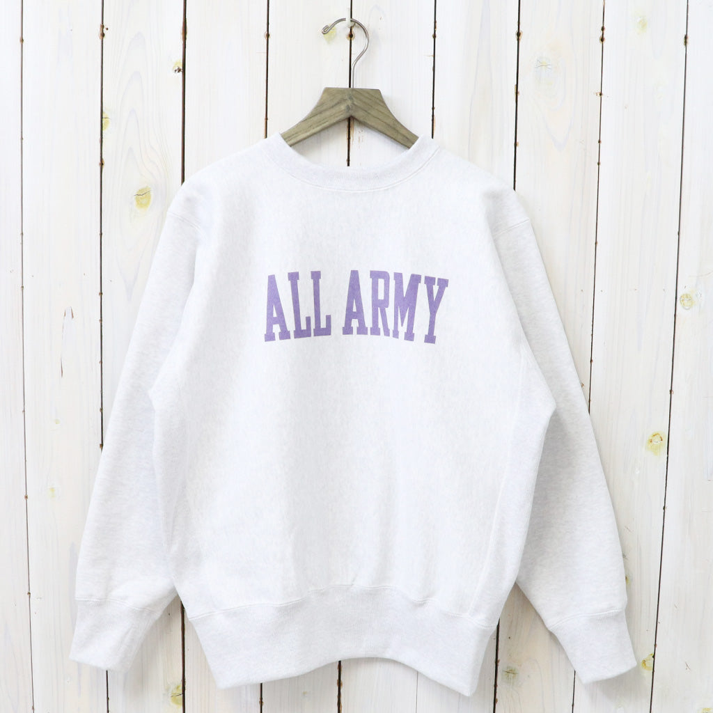 The REAL McCOY’S『HEAVYWEIGHT CREWNECK/ALL ARMY』(SILVER GRAY)