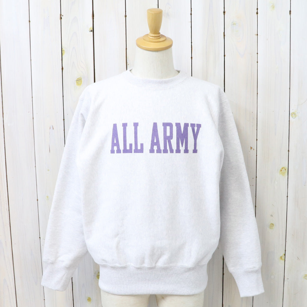 The REAL McCOY’S『HEAVYWEIGHT CREWNECK/ALL ARMY』(SILVER GRAY)