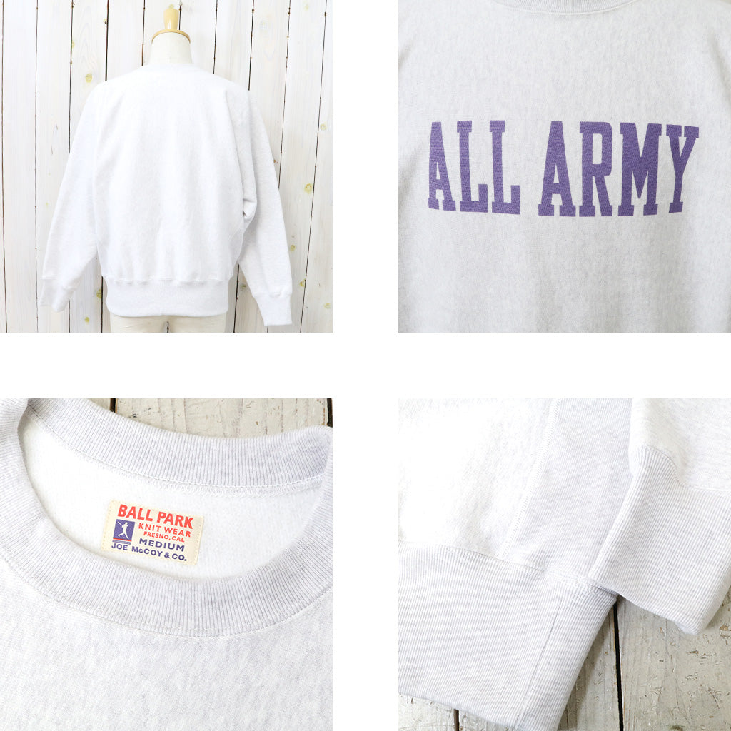 The REAL McCOY’S『HEAVYWEIGHT CREWNECK/ALL ARMY』(SILVER GRAY)