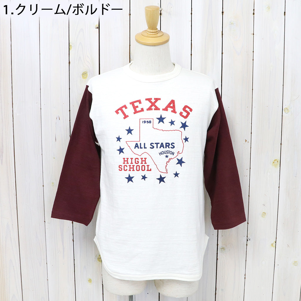 WAREHOUSE『Lot 4800 7分袖ベースボールT TEXAS』