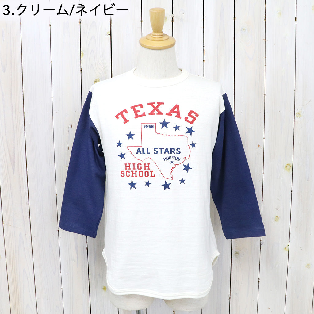 WAREHOUSE『Lot 4800 7分袖ベースボールT TEXAS』