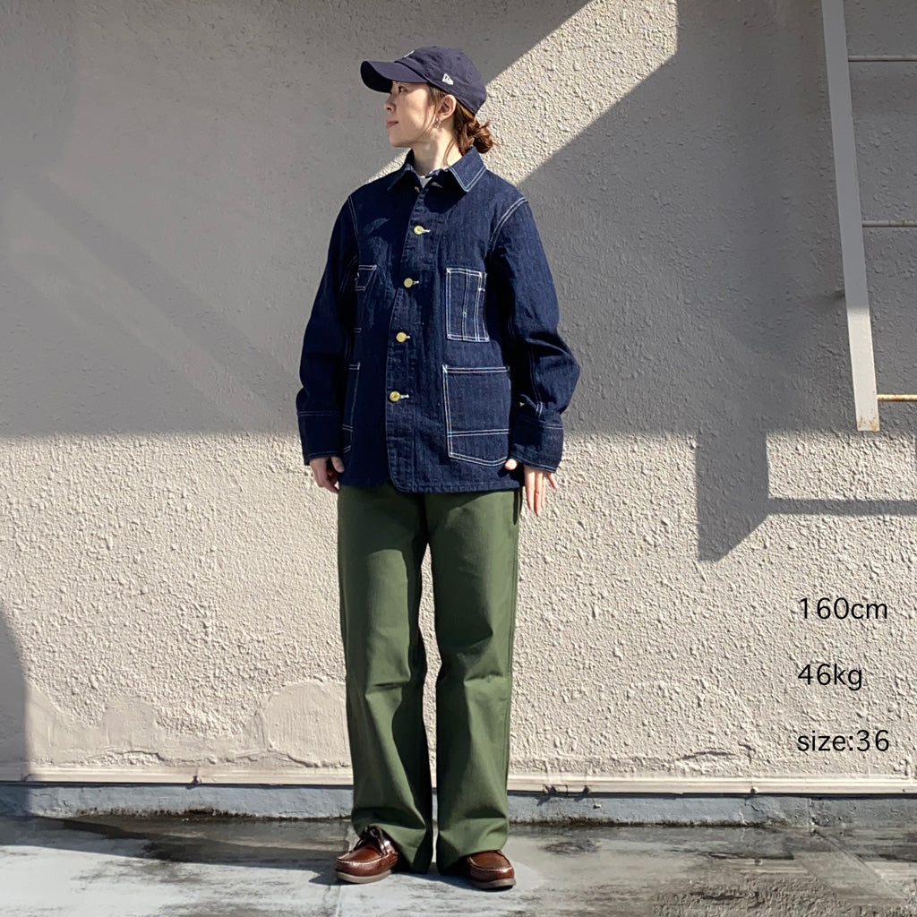 WAREHOUSE『Lot 2165 INDIGO HERRINGBONE COVERALL WITH CHINSTRAP