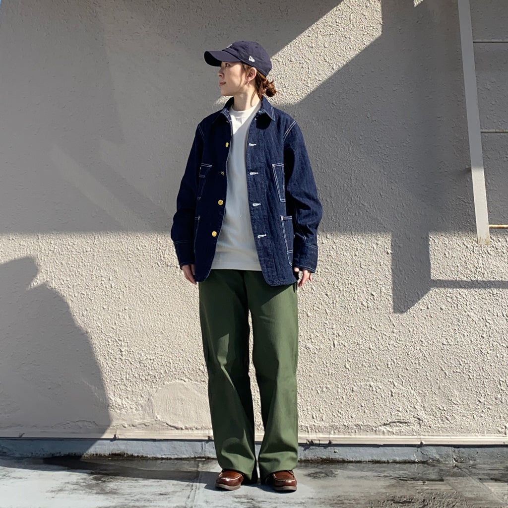 WAREHOUSE『Lot 2165 INDIGO HERRINGBONE COVERALL WITH CHINSTRAP』