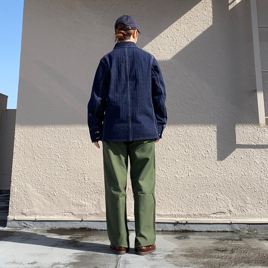 WAREHOUSE『Lot 2165 INDIGO HERRINGBONE COVERALL WITH CHINSTRAP』