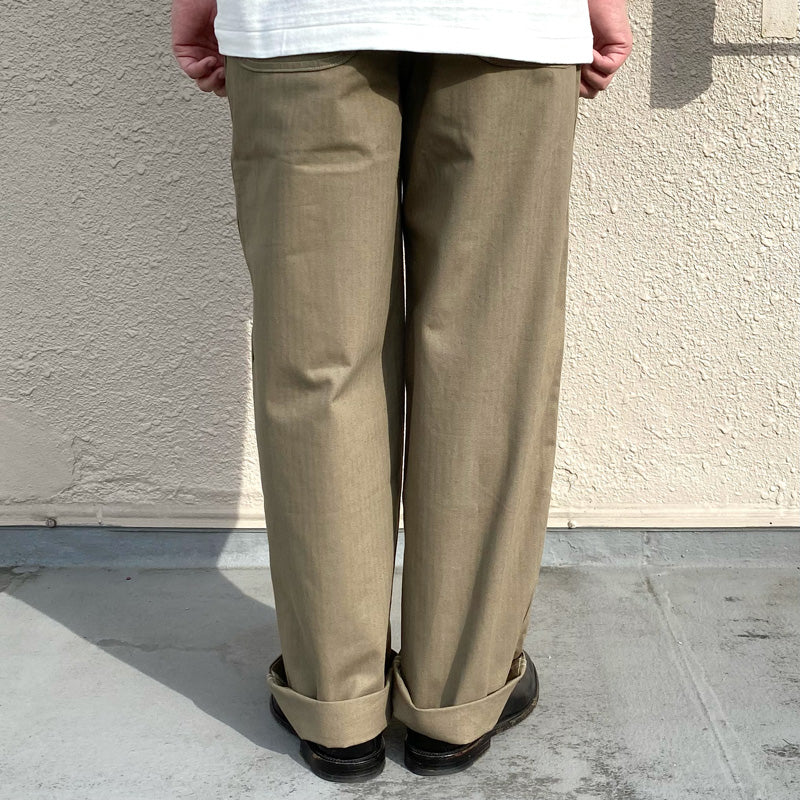 WAREHOUSE『Lot 1213 MILITARY HERRINGBONE UTILITY PANTS』(ODグリーン)