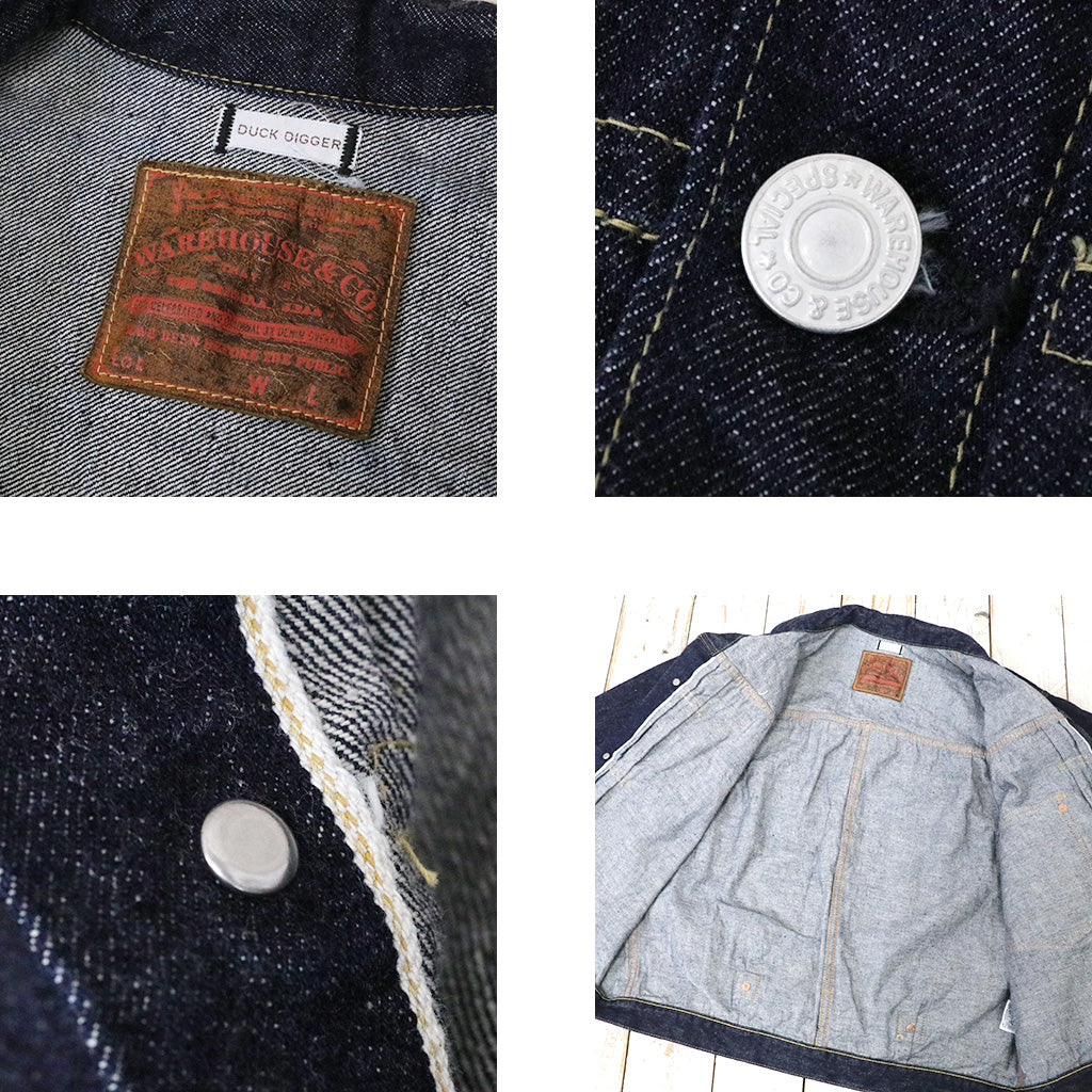 WAREHOUSE : DD-2001 DENIM JACKET(T BACK STYLE) (ONE WASH)