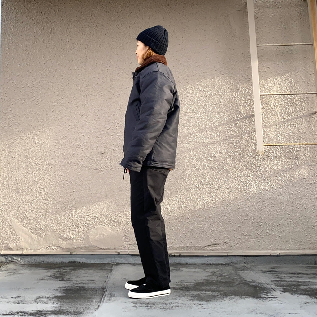 WAREHOUSE『Lot 2181 N-1 WINTER JACKET(BLUE JUNGLE CLOTH) NAVY BLUE(NXss-23181)プリント有』(NAVY)
