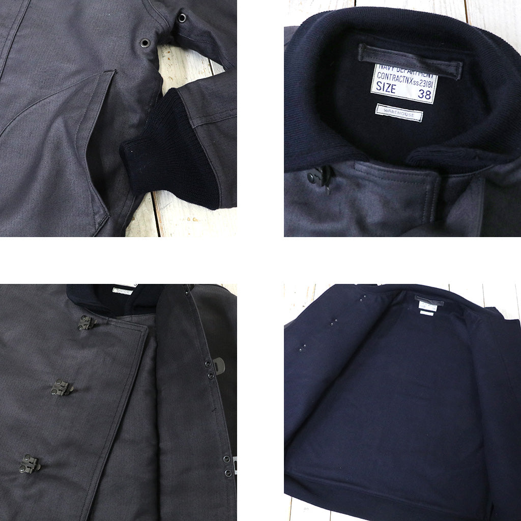 WAREHOUSE "Lot 2208 U.S.NAVY 6HOOK DECK JACKET BLOOD CHIT NAVY BLUE(NXss-23181)ブラッドチット無"