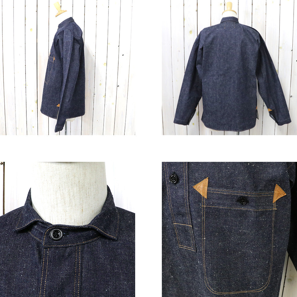 WAREHOUSE『GREENEBAUM Overalls Lot 2213 1880 HEAVY LEATHER BOUND JUMPER』(INDIGO DENIM)