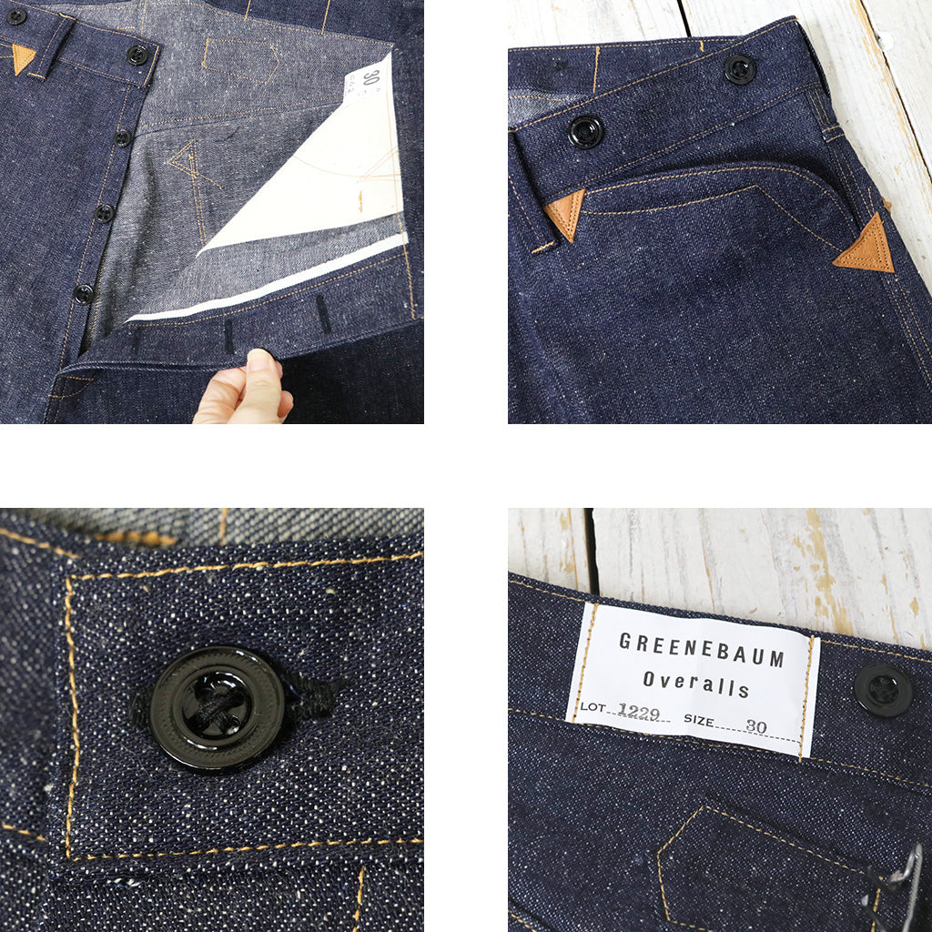 WAREHOUSE『GREENEBAUM Overalls Lot 1229 1900 4POCKET HEAVY LEATHER BOUND OVERALL』(INDIGO DENIM)