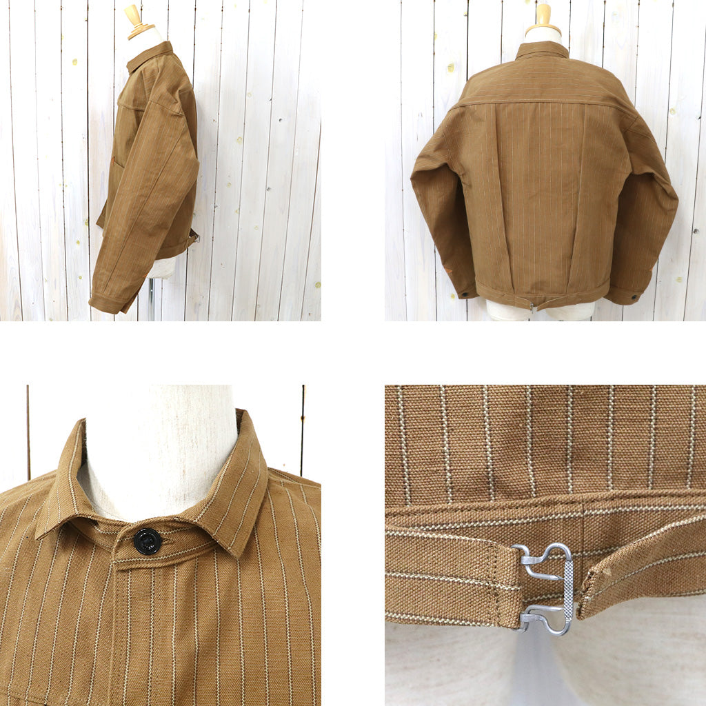 WAREHOUSE『GREENEBAUM Overalls Lot 2214 1880 HEAVY LEATHER BOUND BROWSE』(DUCK STRIPE)