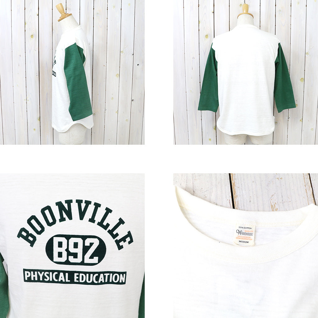 WAREHOUSE : Lot 4800 7分袖ベースボールT BOONVILLE