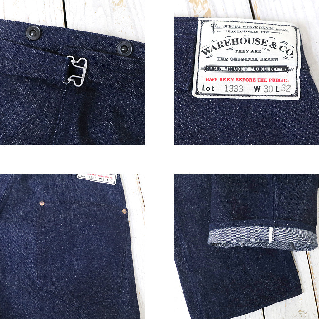 WAREHOUSE : Lot 1333 1910～1915 No3 WAIST OVERALLS