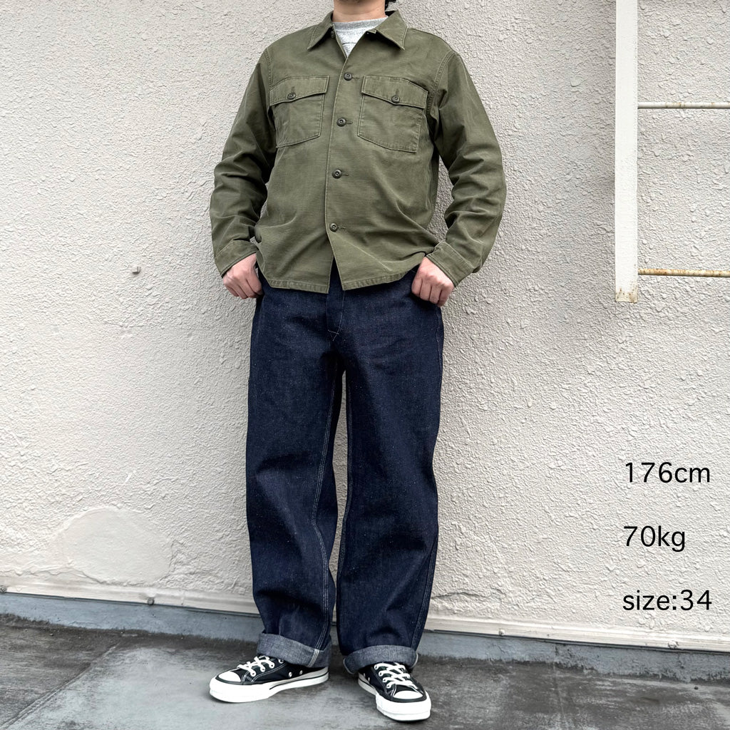 【SALE40%OFF】WAREHOUSE : Lot 1234 1920’S FREE LAND WAIST OVERALL (INDIGO DENIM)