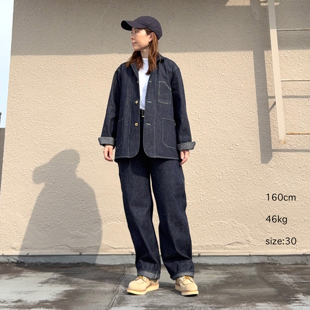 【SALE40%OFF】WAREHOUSE : Lot 1234 1920’S FREE LAND WAIST OVERALL (INDIGO DENIM)