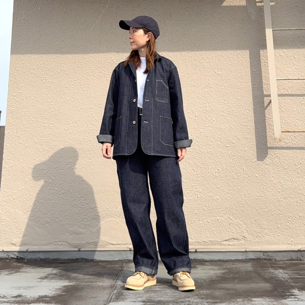 WAREHOUSE : Lot 2224 1920'S FREE LAND CHORE JACKET (INDIGO DENIM