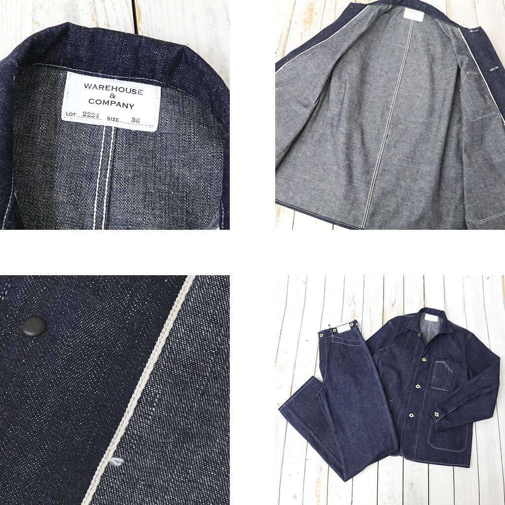 WAREHOUSE : Lot 2224 1920’S FREE LAND CHORE JACKET (INDIGO DENIM)