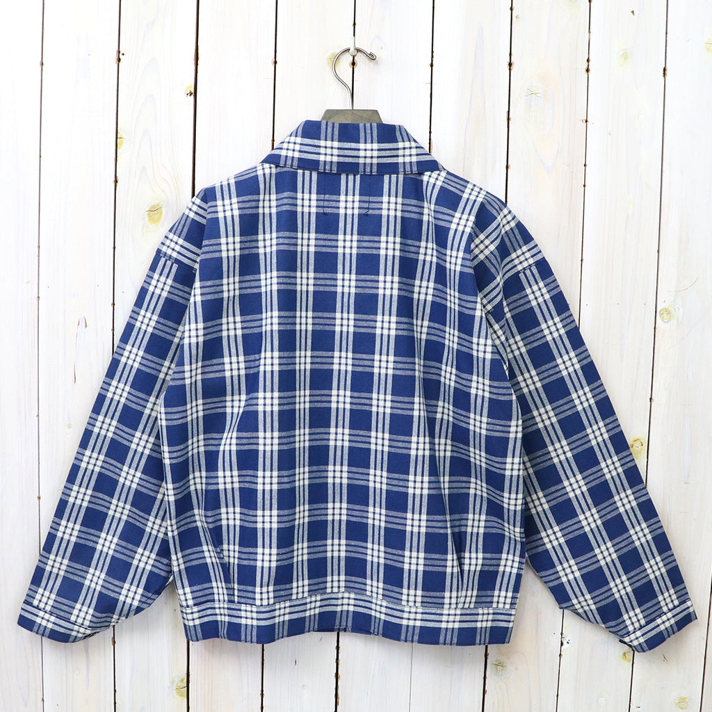 WAREHOUSE : Lot 2231 1900’S INDIGO BLUE and WHITE CHECK BLOUSE (CHECK)
