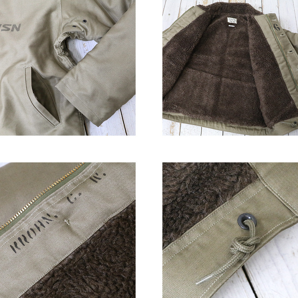 WAREHOUSE : Lot 2227 FINAL FORM OF WWII 1945 N-1 WINTER JACKET KHAKI(NXSX 79062) (PATTERN-B)