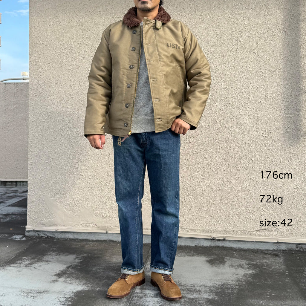 WAREHOUSE : Lot 2227 FINAL FORM OF WWII 1945 N-1 WINTER JACKET KHAKI(NXSX 79062) (PATTERN-B)